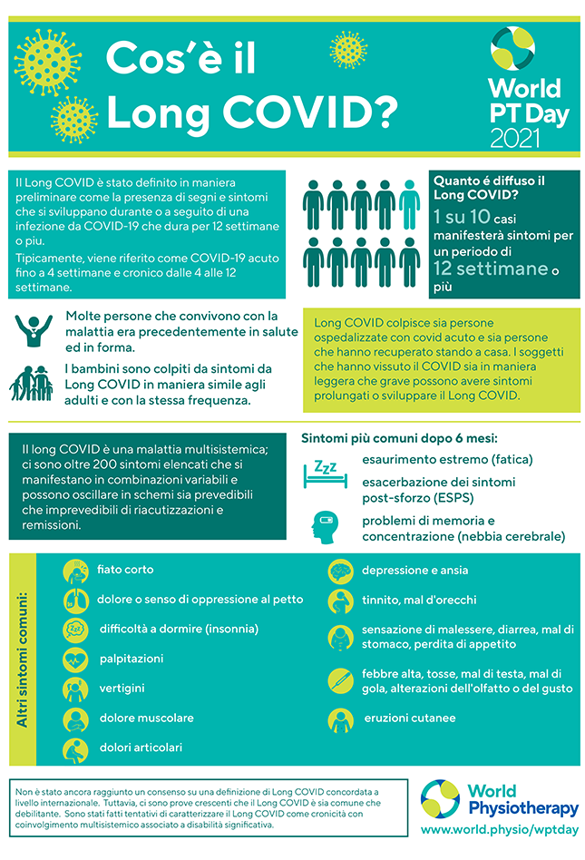 Image of World PT Day 2021 infomation sheet 1 in Italian
