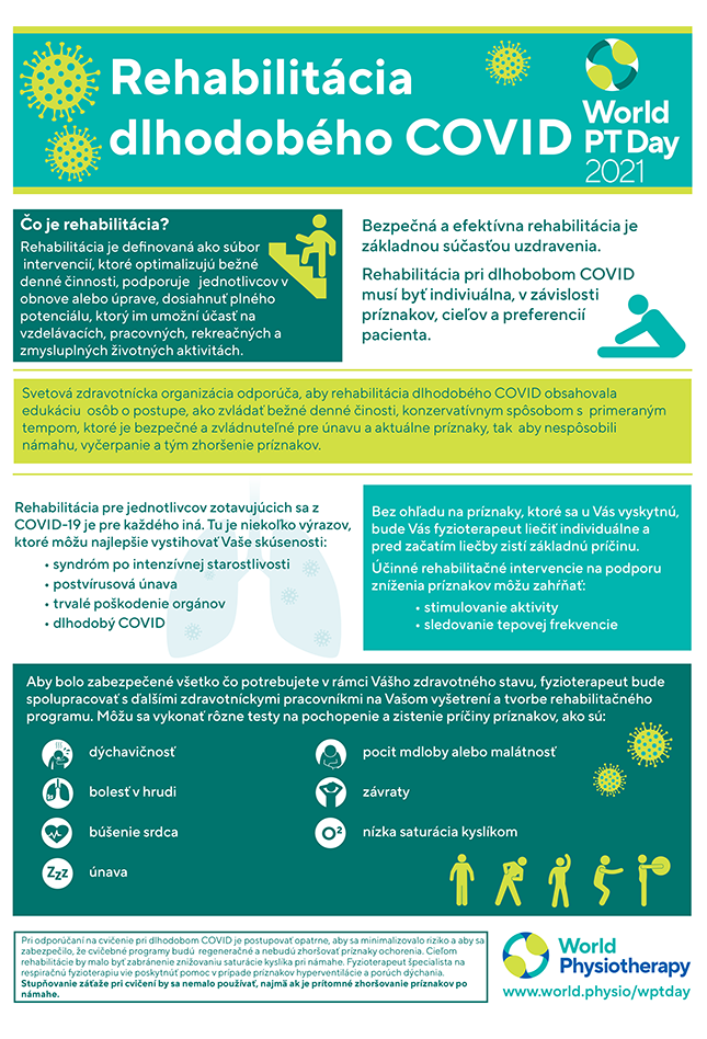 Image of World PT Day 2021 information sheet 2 in Slovak