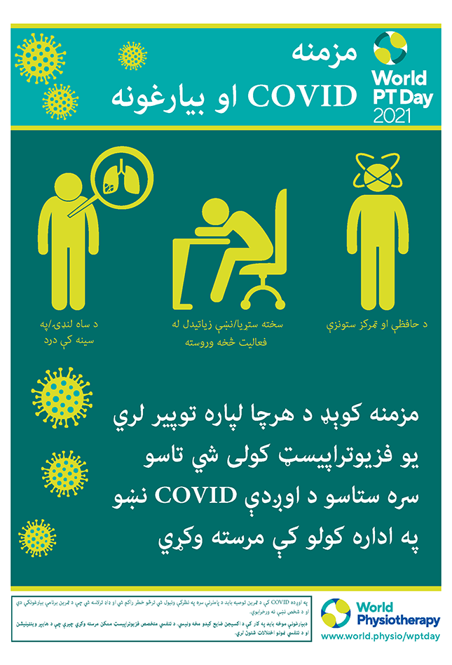 World PT Day poster 1. Pashto