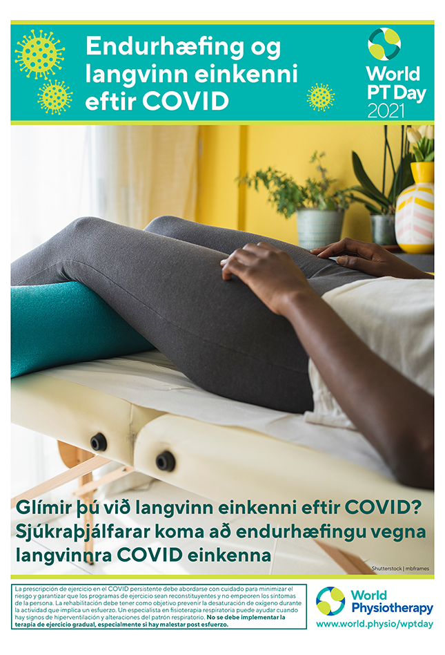 Image of World PT Day 2021 poster 4 in Icelandic