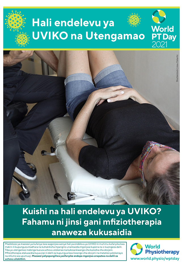 Image of World PT Day 2021 information sheet 6 in Swahili