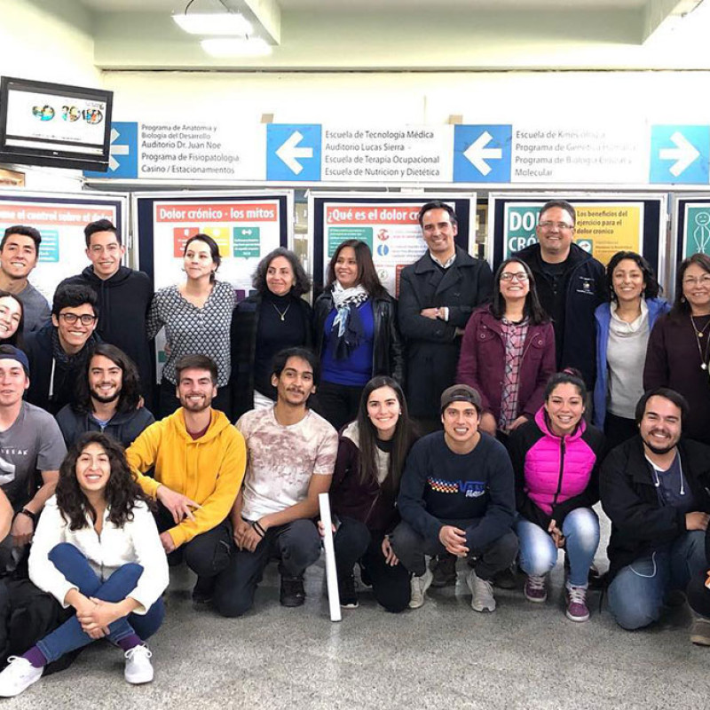 Photograph showing one of the celebrations held in Chile to mark World PT Day 2019