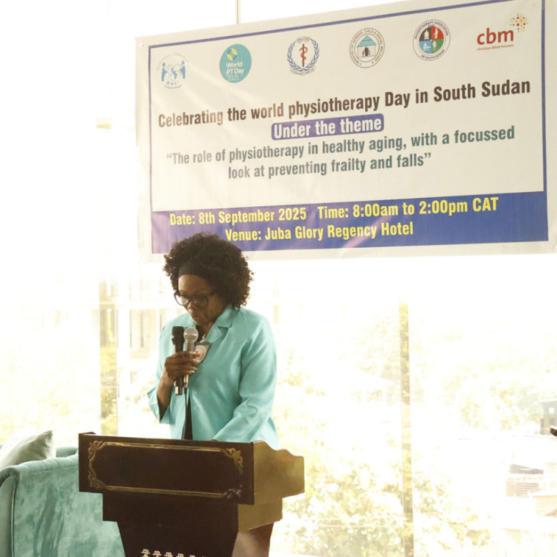 Photo showing activities held for World PT Day 2025 in South Sudan