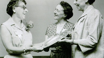 Photograph from World Physiotherapy 1956 congress in New York