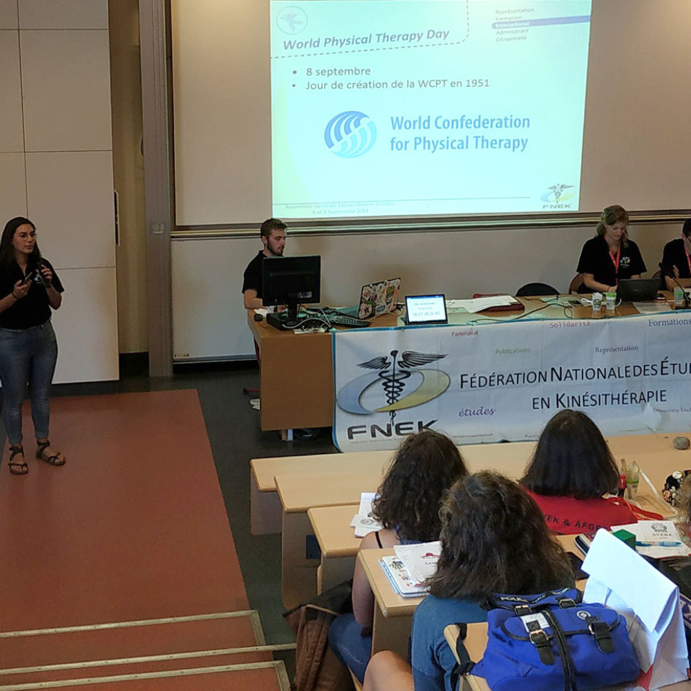 Photograph of World PT Day 2018 celebration in France