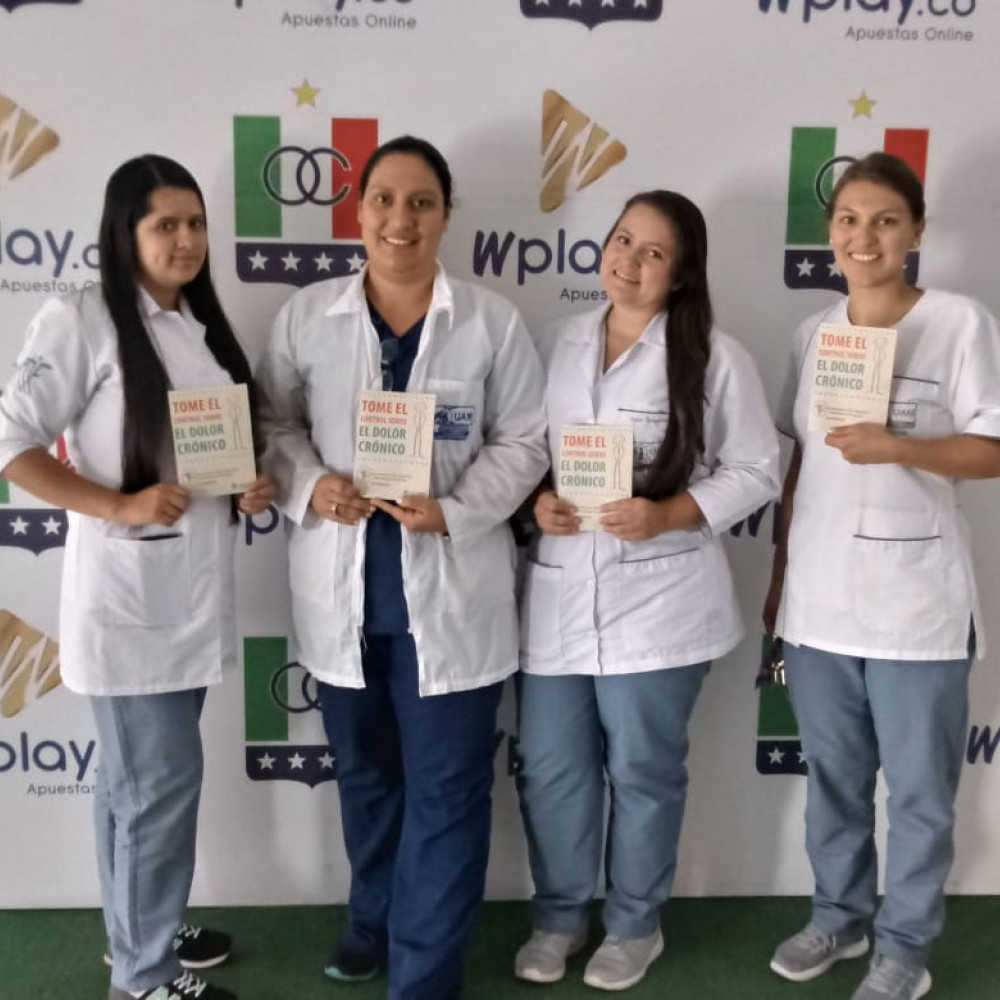 Photograph showing one of the celebrations held in Colombia to mark World PT Day 2019