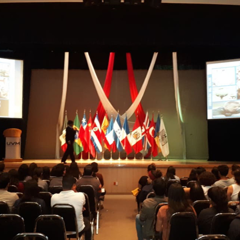 Photograph showing a celebration held in Mexico to mark World PT Day 2019