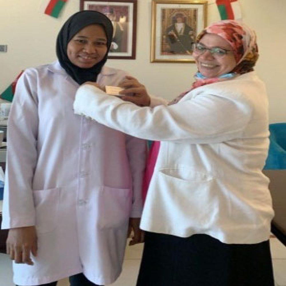 Photograph of World PT Day 2020 being celebrated at National Medical Services in Oman.