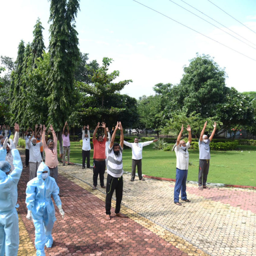 Photograph of World PT Day 2020 activity at Department of Physiotherapy In Cardiovascular and Respiratory Sciences of DVVPF' S College of Physiotherapy