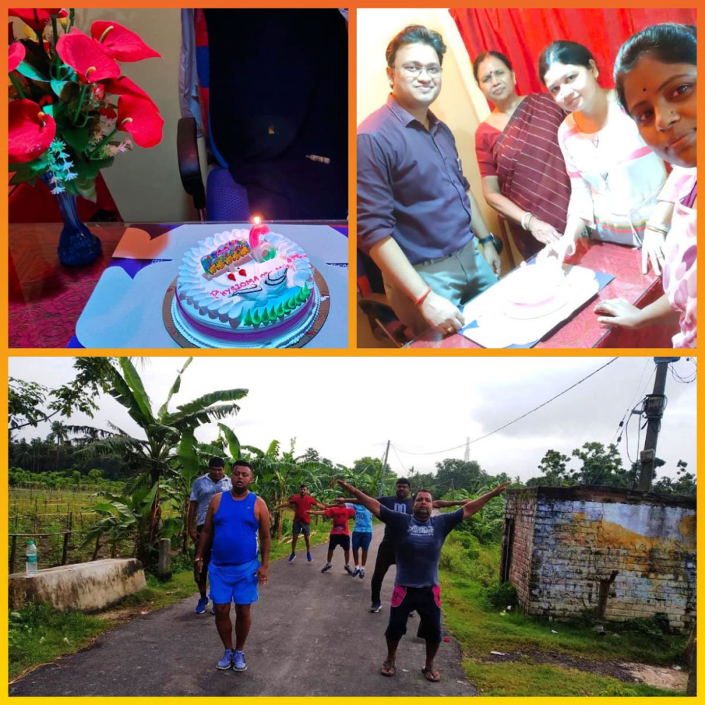 Photographs of World PT Day 2020 activities held by Baranagar Physiomax Organisation