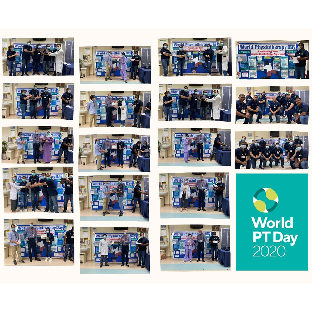 Photo of World PT Day 2020 celebrations at Heart Hospital, Hamad Medical Corporation