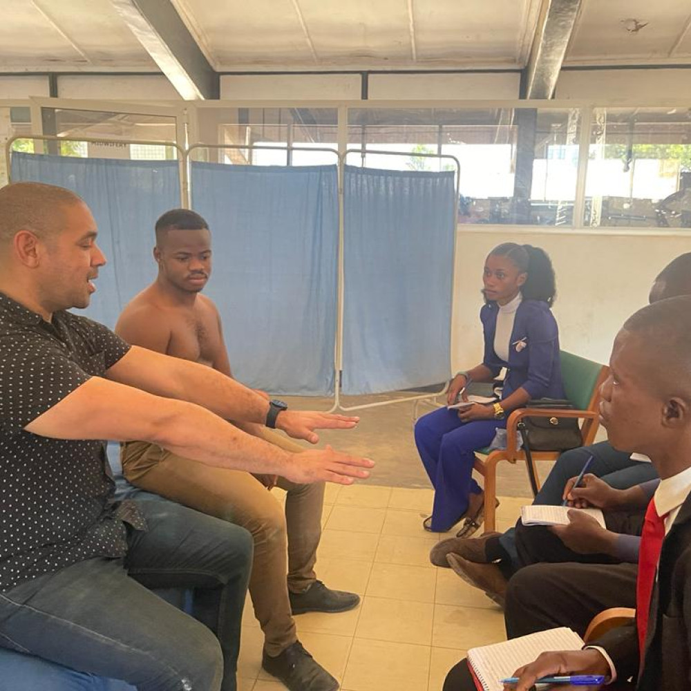 Kurt Daniels at Sierra Leone bootcamp