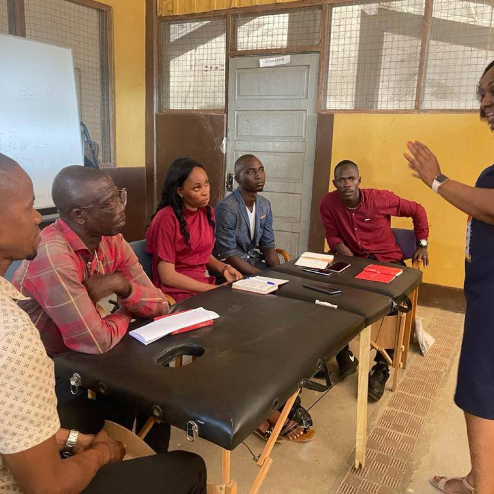 Alberta Rockson at Sierra Leone bootcamp