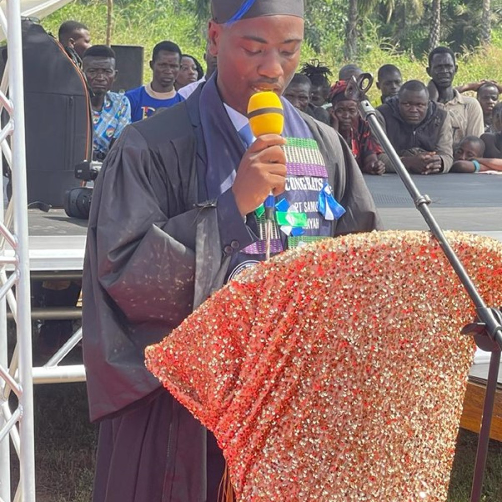 Graduation ceremony in Sierra Leone