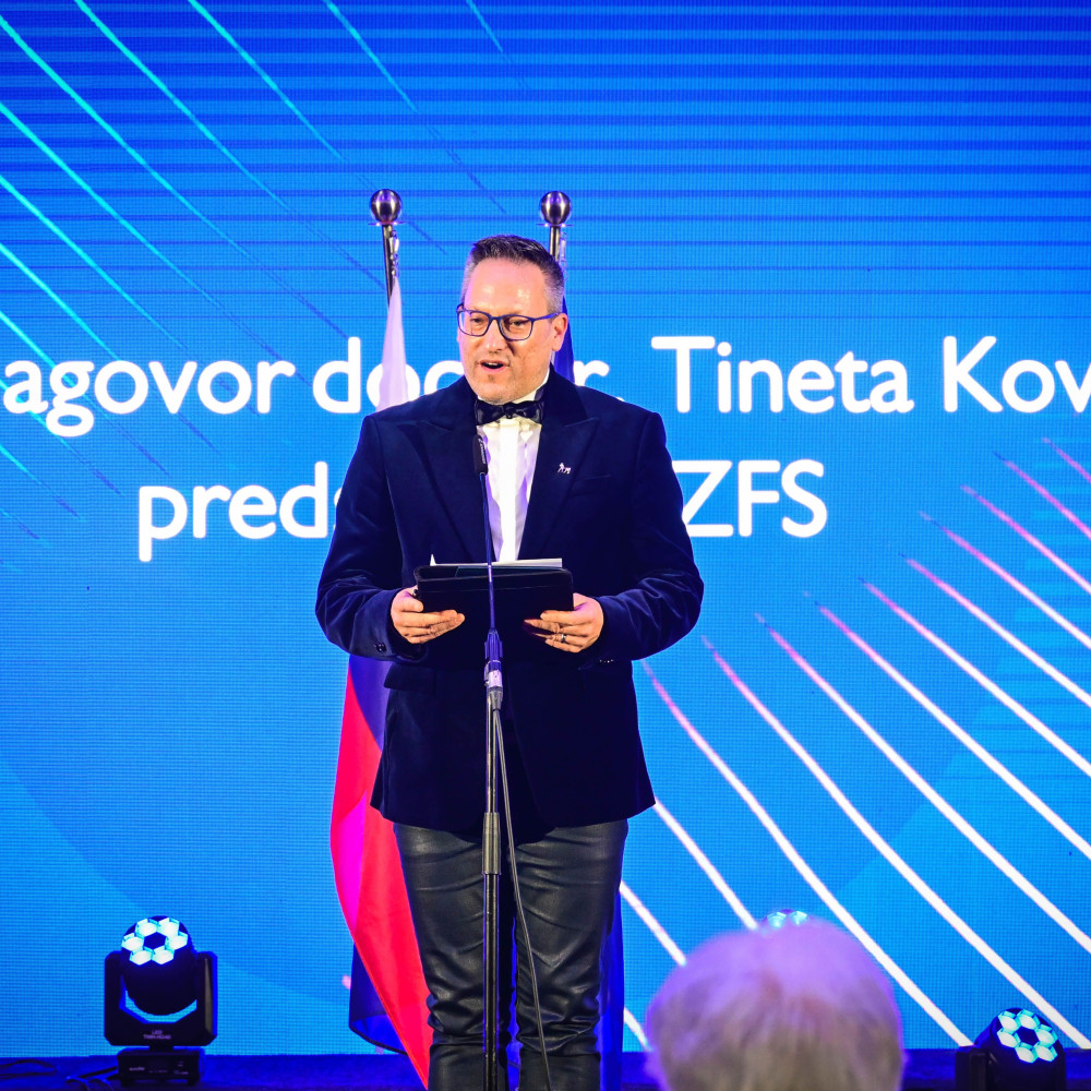 Tine Kovacic at Slovenian association congress 2024