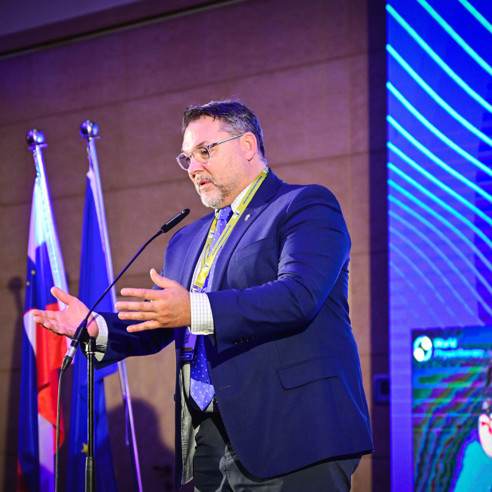 World Physiotherapy president Mike Landry at Slovenian association congress 2024