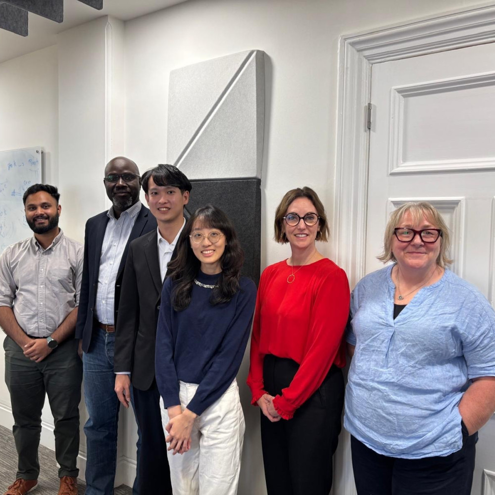TPTA interns with staff in London