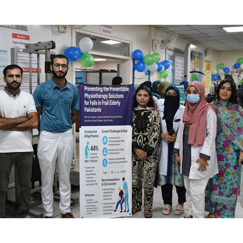 Photo showing activities held for World PT Day 2025 in Pakistan