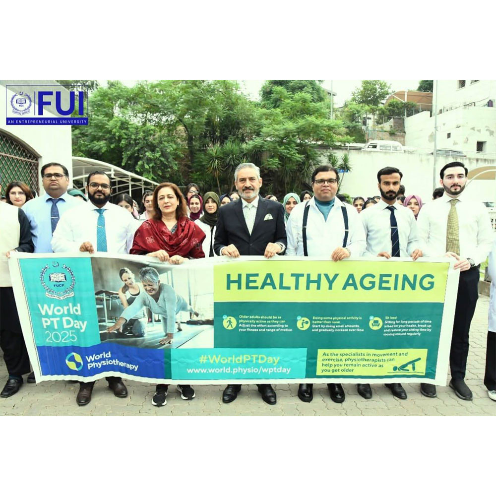 Photo showing activities held for World PT Day 2025 in Pakistan