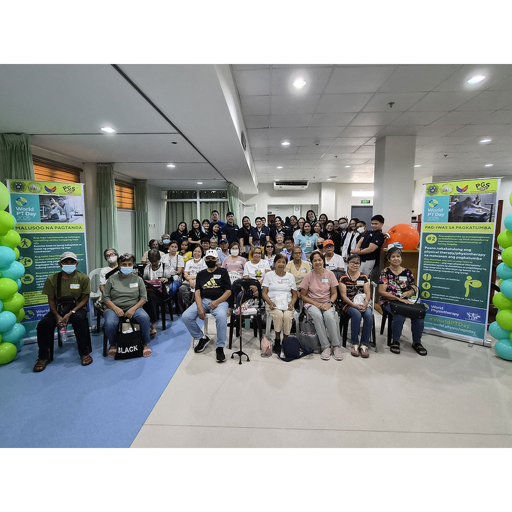 Photo showing activities held for World PT Day 2025 in the Philippines