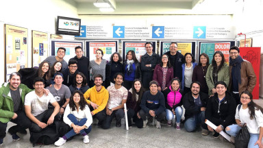 Photograph showing one of the celebrations held in Chile to mark World PT Day 2019